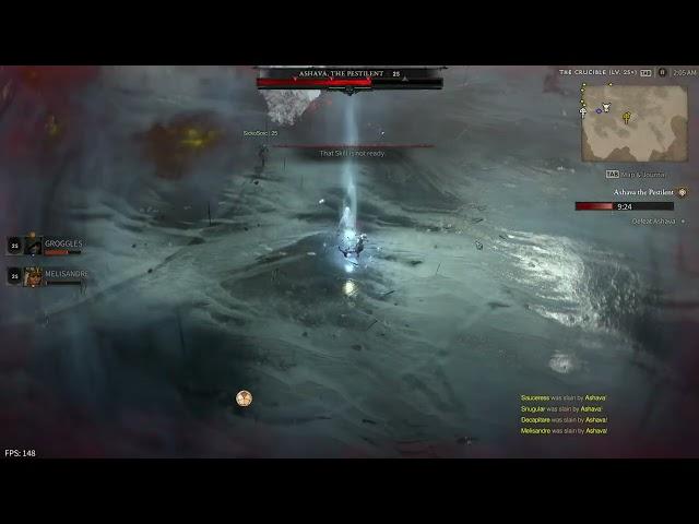 Diablo IV Early Beta World Boss (Ashava) kill with mere seconds left