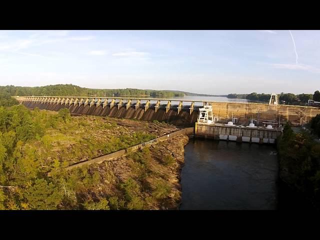 Oliver Dam & Lake Oliver - Aerial with Phantom Vision+