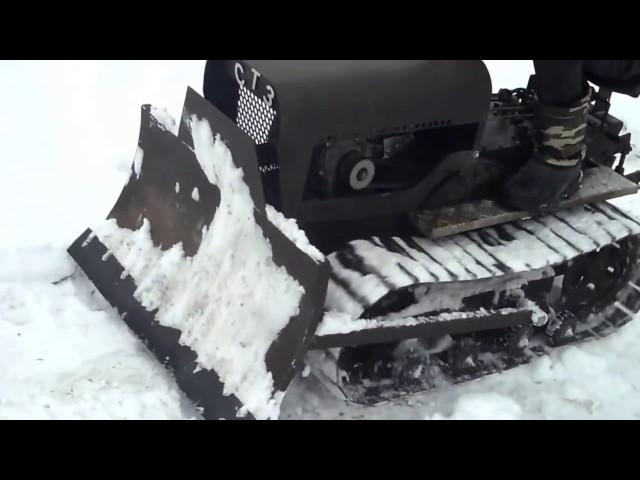 самодельный минитрактор  MINI DOZER