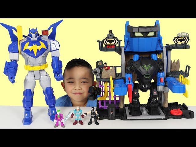 Robo Batcave Playset Kids  Playing With Batman Robin Joker CKN