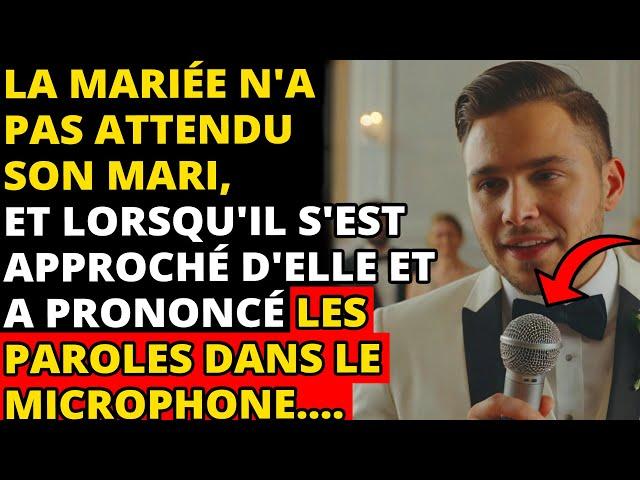 La Mariée N'a Pas Attendu Son Mari, Et Lorsqu'il S'est Approché D'elle Et A Prononcé Les Paroles