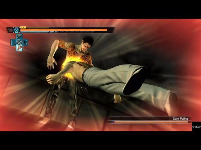 Yakuza 3 Remastered: Boss Fight 1: Goro Majima NO DAMAGE (Legend Difficulty)