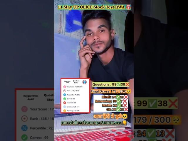11 May UP POLICE Mock Test RWA || #anuppaspirant #uppoliceconstable #mocktest #rwa #shortfeed