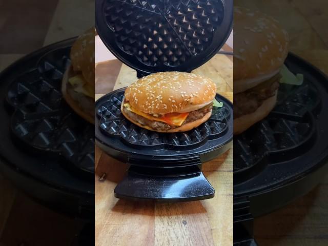 Waffled Whopper Cheese from Burger King #asmr #shorts #burgerking