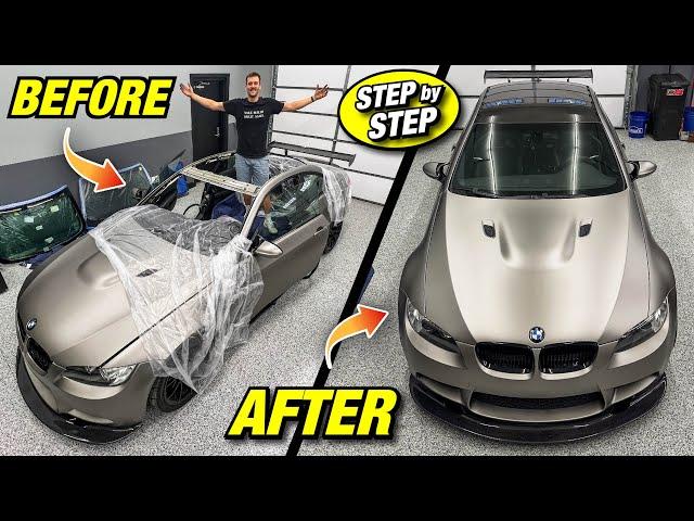 Installing A Carbon Roof Onto My Sunroof Model E92 M3.