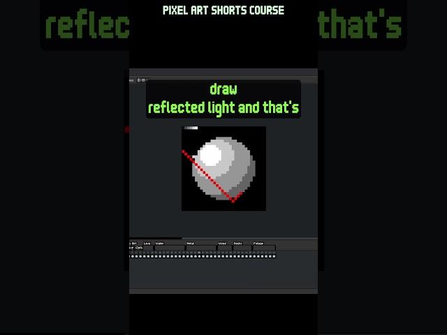 How to draw METAL in Pixel Art