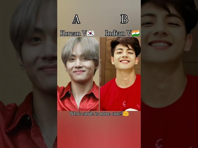 who's smile is more cute #bts#army#v#shorts