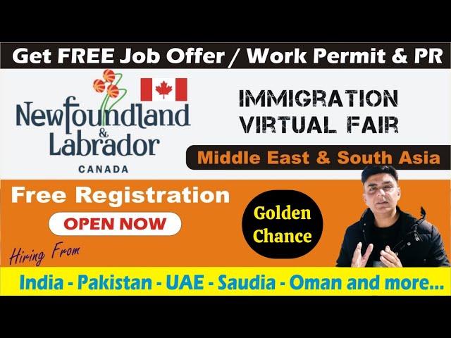  New Foundland and Labrador Immigration Virtual Fair 2024 | Get Free Job Offer and Free Work Visa