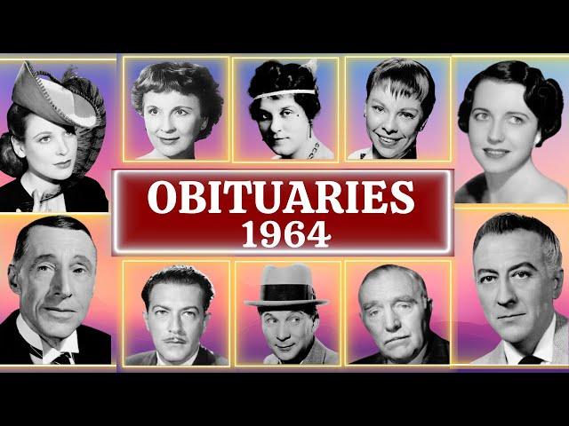 Famous Faces Who Passed Away in 1964 Part 02 OBITUARIES TV