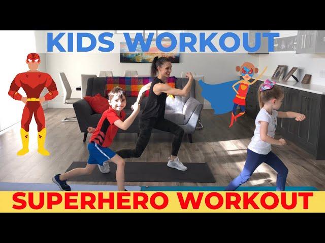 Kids Workout At Home | Superhero Workout For Kids