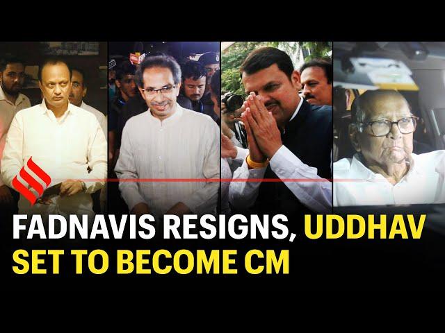 Uddhav Thackeray set to become Maharastra CM as Devendra Fadnavis resigns