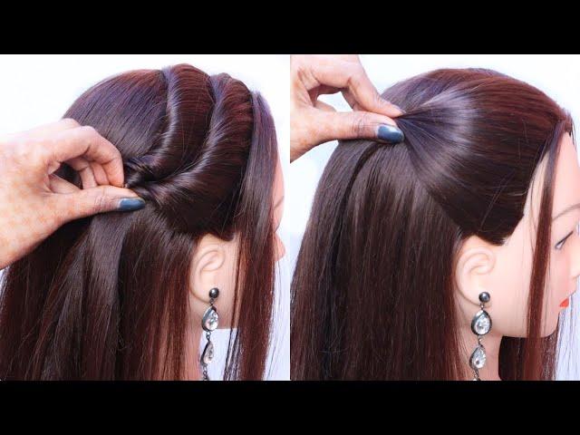 Very Easy Hairstyle - Quick hairstyle |Simple Open Hairstyle | Hairstyle for girls | hairstyle