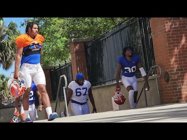 3/17/22 Florida Gators Football: Players head to the buses