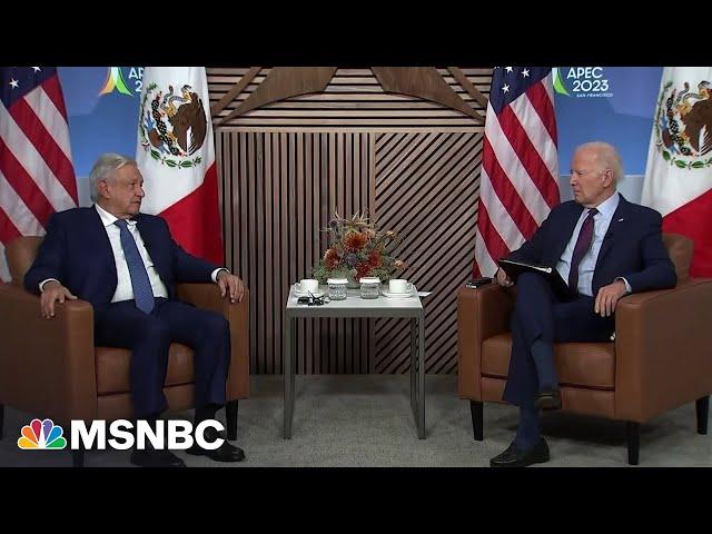 Biden holds bilateral meeting with Mexican president