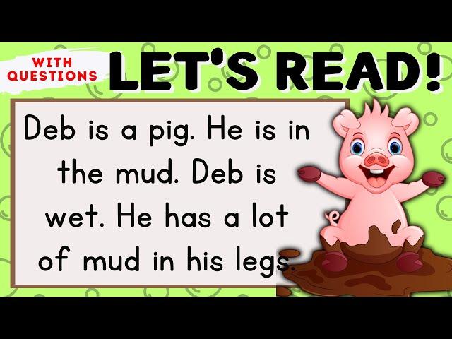 LET'S READ! | ENGLISH READING COMPREHENSION | PRACTICE READING | Teaching Mama