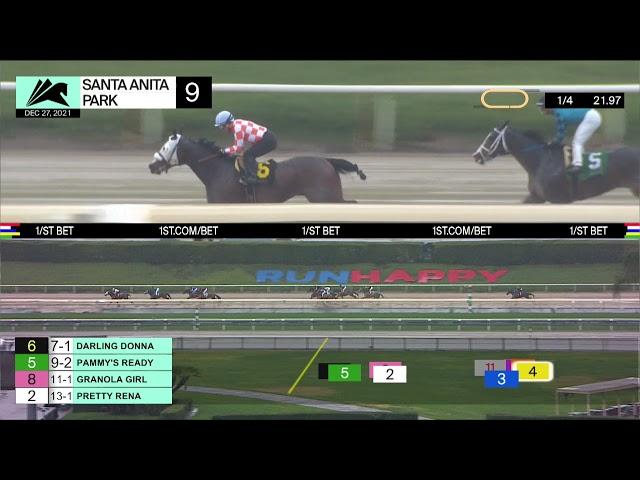 Gold Dragon Queen wins Race 9 on Monday, December 27th, 2021 at Santa Anita Park.