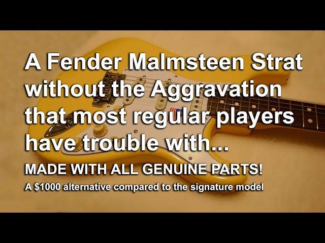 Fender Malmsteen Stratocaster that Regular Players Can Really Use | Create Yours | Tony Mckenzie