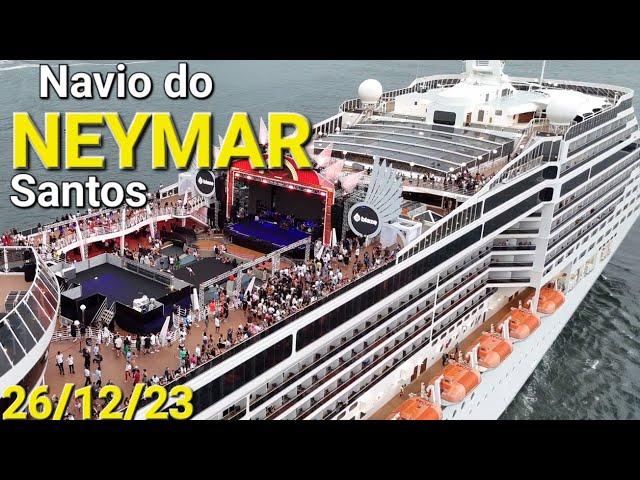 NEYMAR SHIP MSC PREZIOSA leaving SANTOS 12/26 @naviodecruzeiroenovidades #cruzeiro #ship