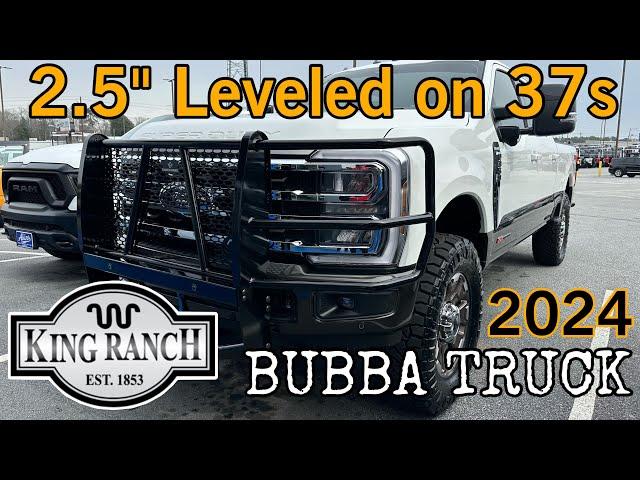 2024 Ford F350 KING RANCH BUBBA Truck 2.5" Leveled on 37s-RANCH HAND