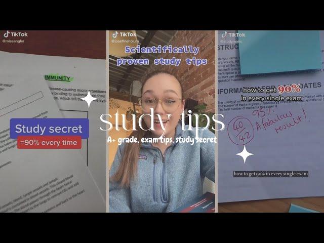 secret to be A+ student study tips • tiktok compilation