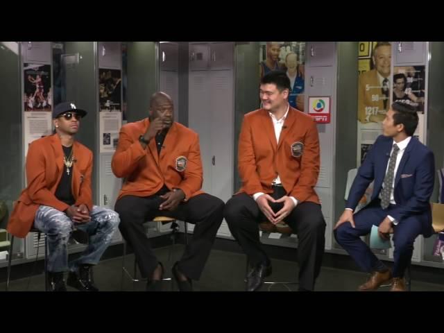 Allen Iverson, Shaq & Yao Ming funny interview (2016) *Basketball Hall of Fame