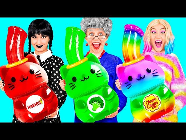 Wednesday vs Grandma Cooking Challenge | Kitchen Battle with Food by 4Teen Challenge