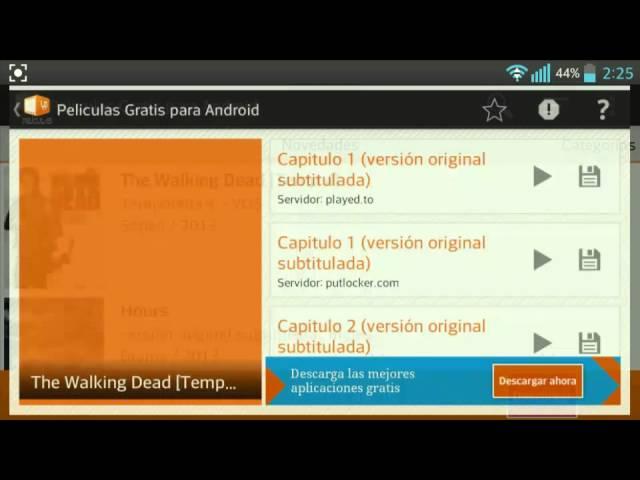 Ver películas gratis en android con YouPelis