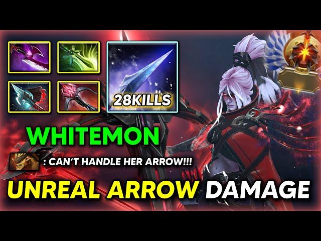 UNREAL ARROW DAMAGE By Whitemon Drow Ranger 28Kills With Silver Edge + Butterfly Build 7.37d DOTA 2