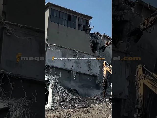 Two Liebherr Excavators Demolishing Buildings!