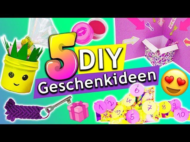 5 DIYs über die sich JEDER freut | Geschenkideen für ALLE! Geschenke einfach + günstig selber machen