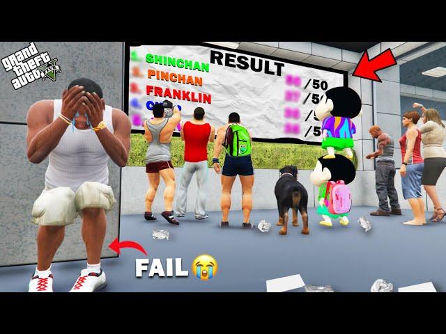 GTA 5 : Franklin Shinchan & Pinchan Failed Or Passed In Their Exam Result Gta 5 !