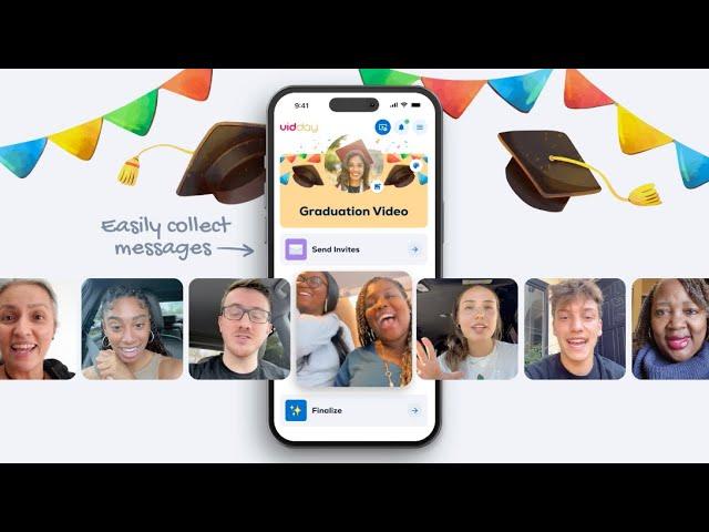 VidDay's Graduation Surprise Videos  | Collect Graduations Messages
