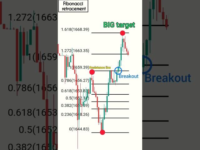 Fibonacci trading strategy #trading #shorts