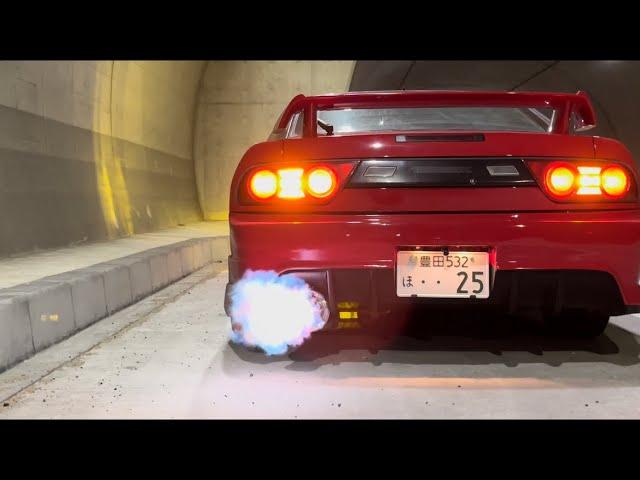 180SX マフラー音(アフターファイヤーあり)