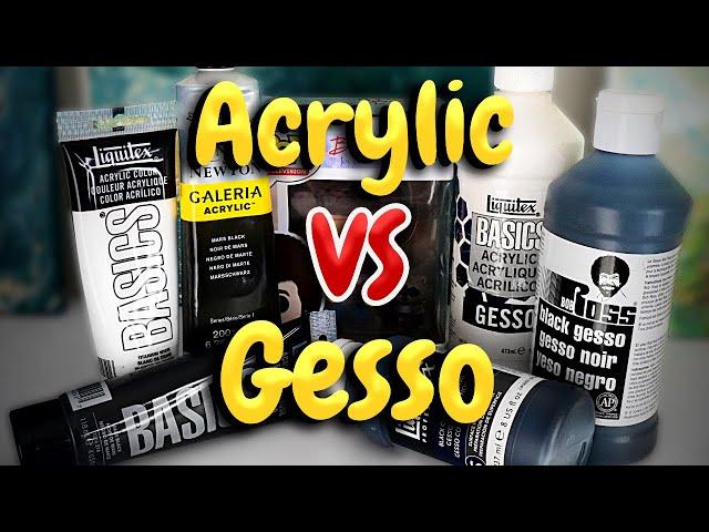 Acrylic Paint VS Gesso! Which Is Better For Prepping A Canvas?