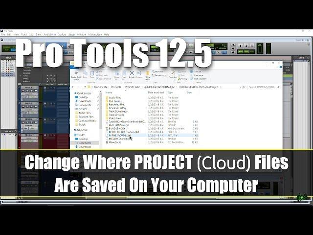 Change Where PROJECT (Cloud) Files Are Saved On Your Computer (Pro Tools 12.5)