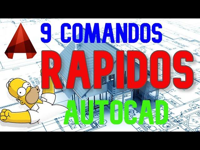 9 COMANDOS DE AUTOCAD PARA SER MAS RAPIDO EN HACER TUS DIBUJOS