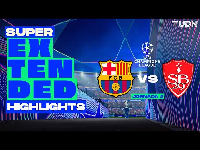 SUPER EXTENDED HIGHLIGHTS | Barcelona vs Stade Brestois | UEFA Champions League 24/25 | TUDN