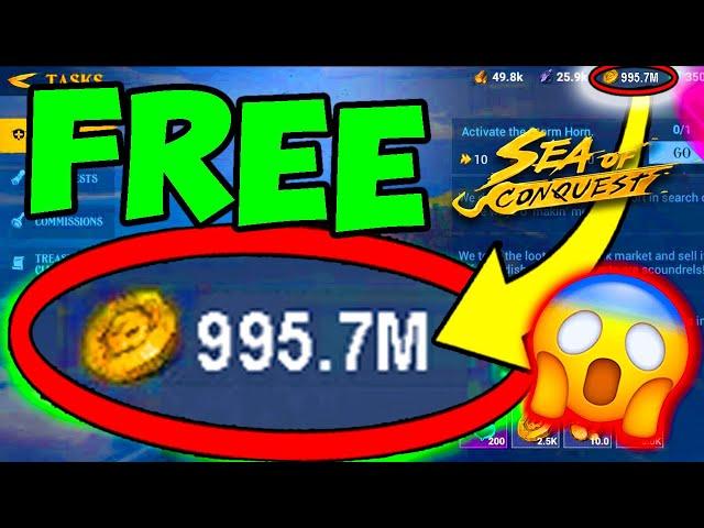 How To Get FREE GOLD In Sea Of Conquest! (Fast Glitch)