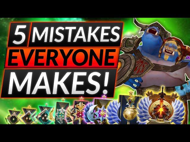 5 COMMON MISTAKES EVERYONE MAKES! - Avoid These Habits to Gain MMR! - Dota 2 7.35D Pro Tips Guide