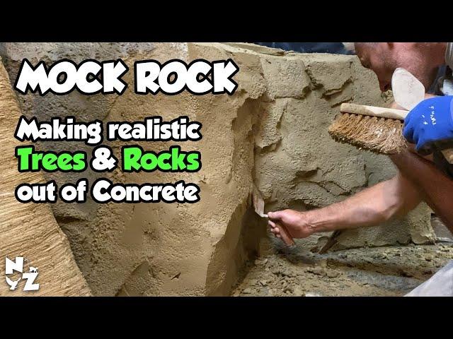 Making a Fake Tree out of Concrete - Mock Artificial Rock