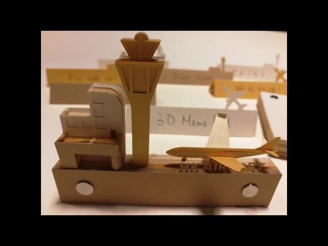 Custom 3D Shaped Desktop Model Memo Pad