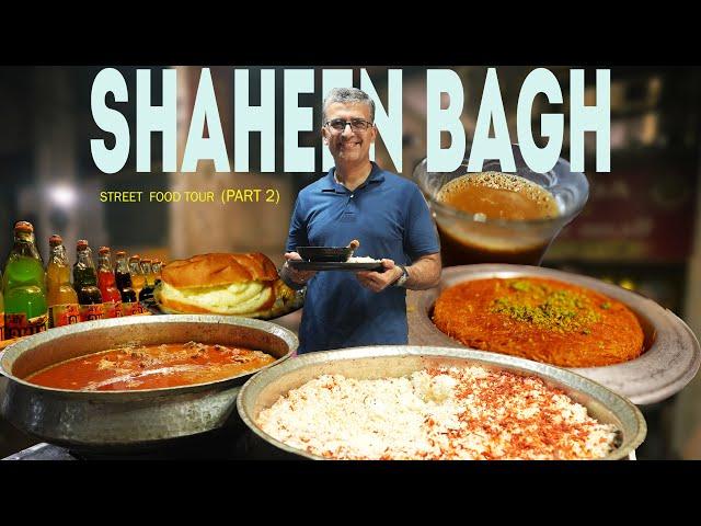 Ultimate SHAHEEN BAGH Street Food Walk, Part 2 | Bihari Pulao Gosht + Turkish Coffee/Kunafa/Doner