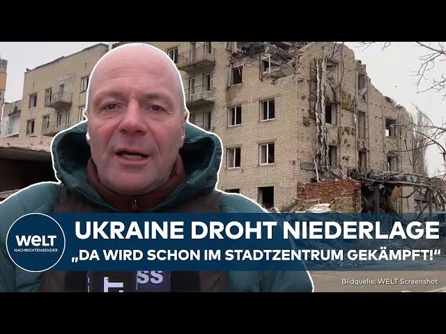 PUTINS KRIEG: Ukraine droht Verlust wichtiger Stadt! Russland rückt an Ostfront in Donezk vor