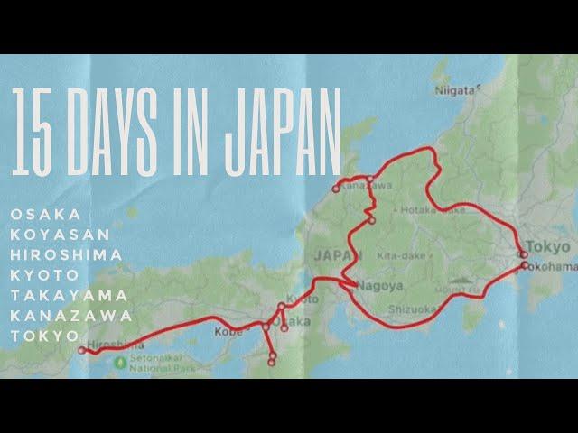 2 weeks Japan Itinerary (Tokyo, Kyoto, Takayama, Koyasan, Hiroshima & Kanazawa) with costs for 2024