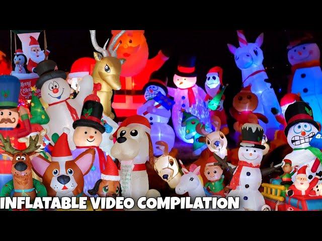 Every Christmas Inflatable We Have Ultimate Compilation Video! #christmasinflatables