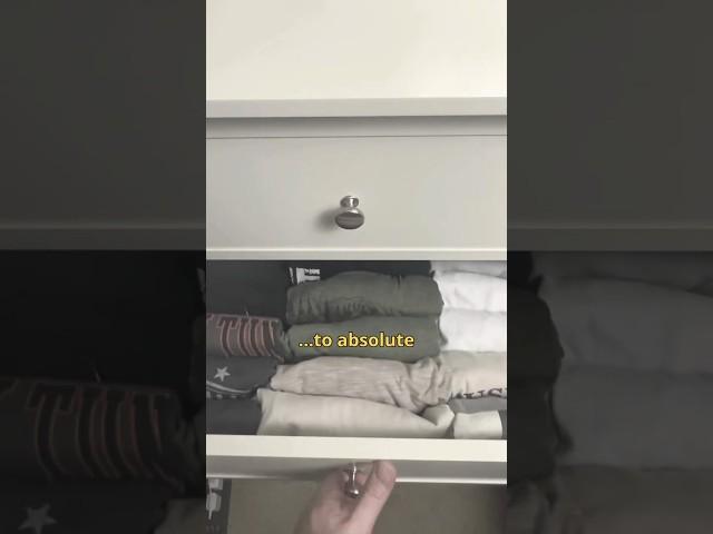 Perfect t shirt drawer in 3 easy steps! 