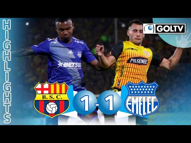 Barcelona SC 1 - 1 Emelec | GOLES | Liga Pro Ecuador