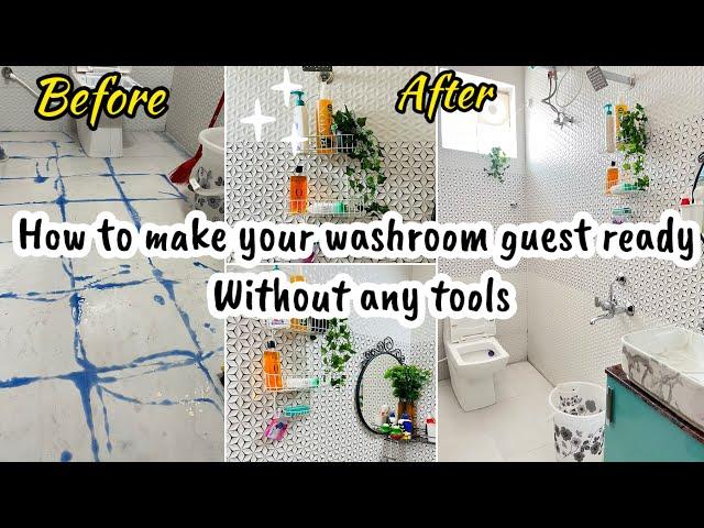 Indian Bathroom deep cleaning and makeover without professionals 