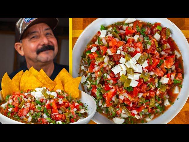 This SALSA is a SUPERFOOD! Nopales con Pico de Gallo Recipe (Mexican Cactus Ensalada)